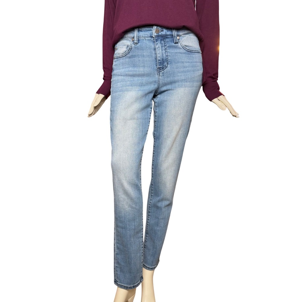 Liverpool LA Girlfriend Jeans Light Wash Stretch Denim Pants Y2K Normcore Sz 6